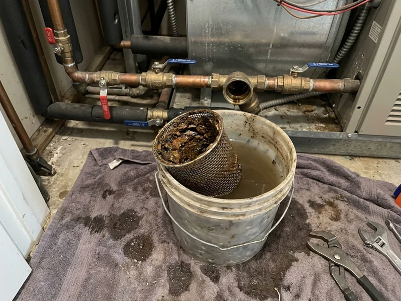 Loop water sample for TDS reading during the Humber Bay flush